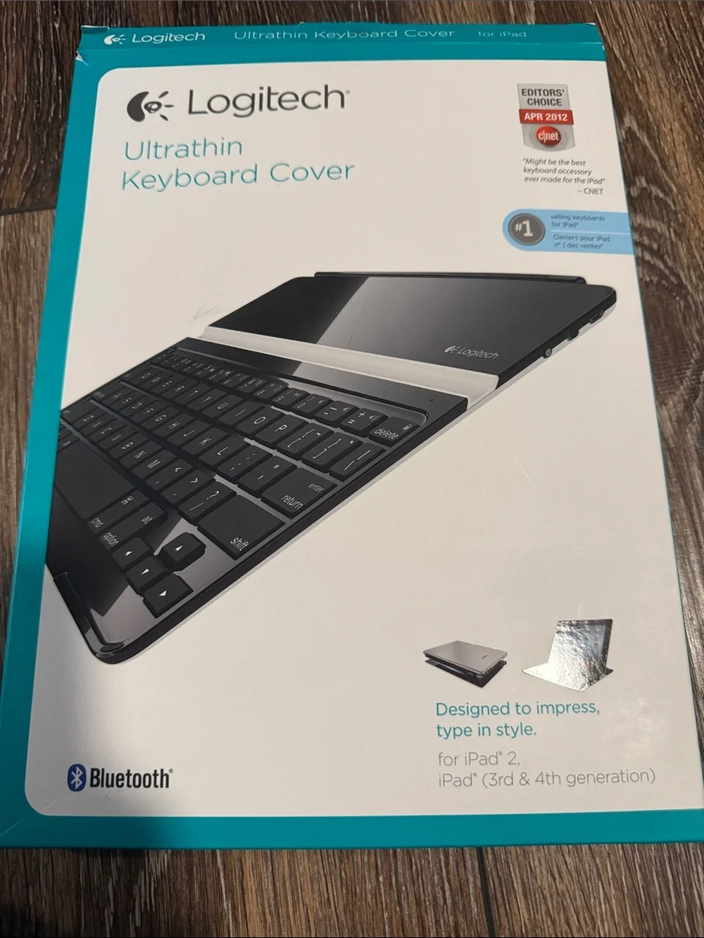 Logitech Ultrathin Keyboard Cover - Black with Silver Accent
